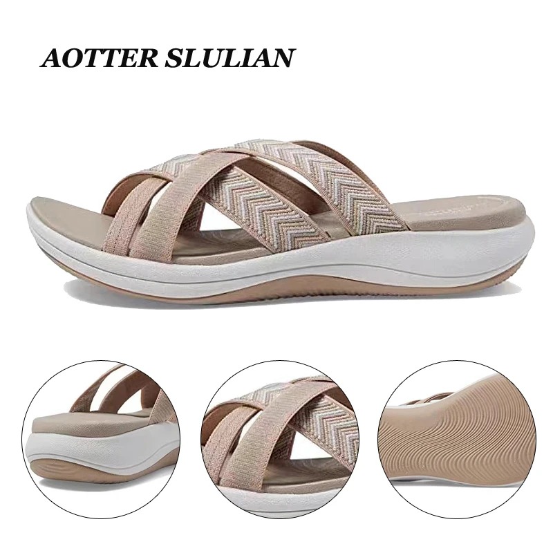 🔥Last Day Promotion 70% OFF🔥 – 2025 Women's Orthopedic Sport Slide Sandals