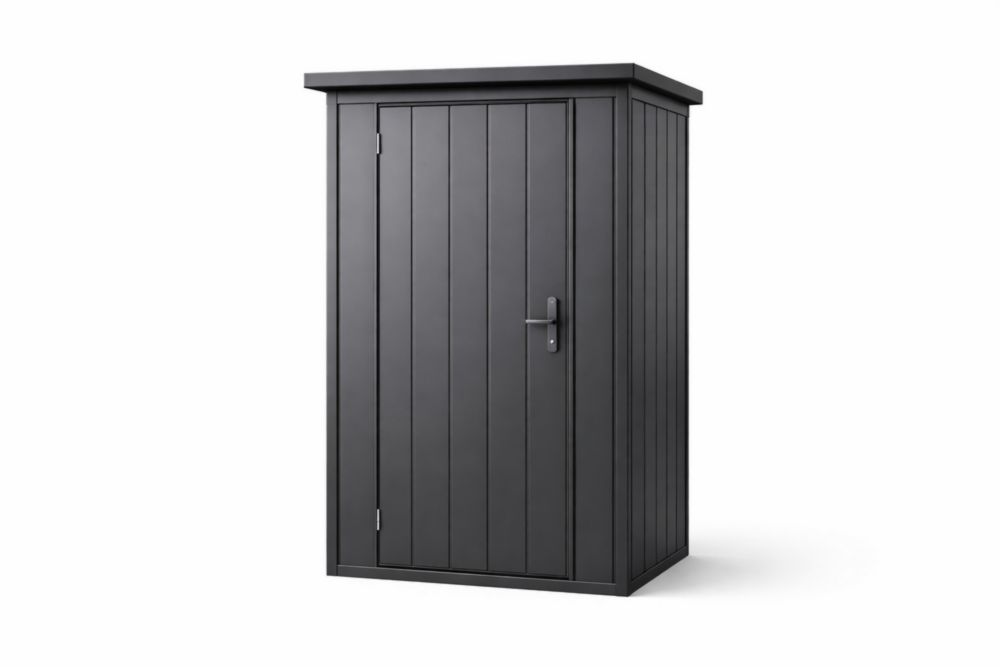 Casetta da Giardino in Acciaio Grigio 200x100x90 cm