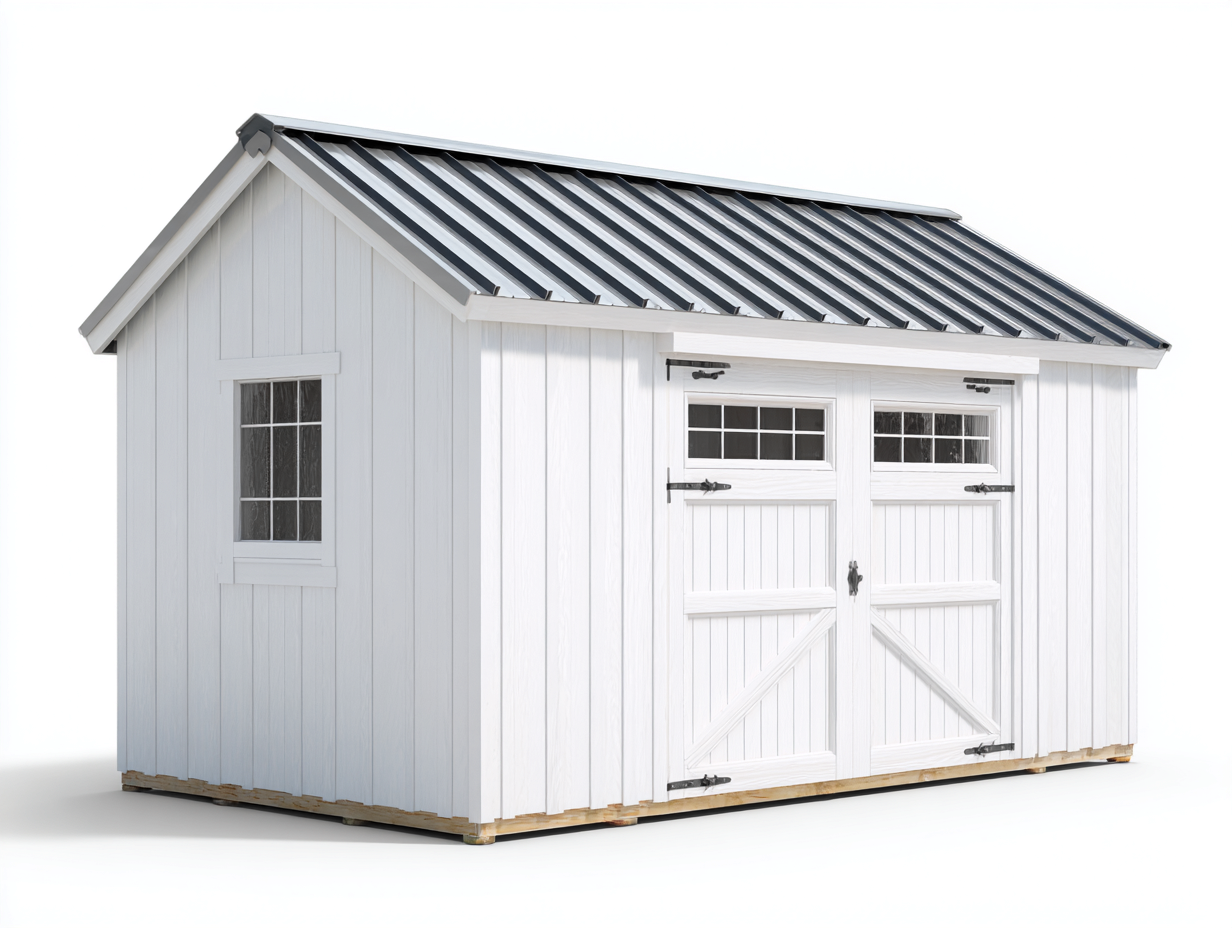 Abri de jardin 200x170x195 cm Blanc Style lumineux-Nestmyloft