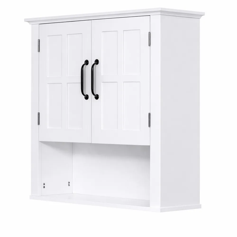 Armoire Murale de Salle de Bain avec Étagères et Portes