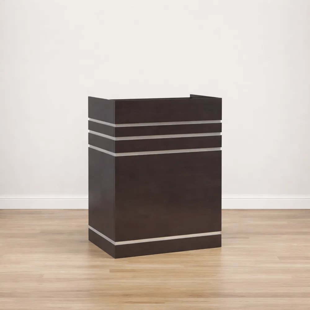 Comptoir d'accueil moderne avec tiroir sécurisable pour espaces professionnels