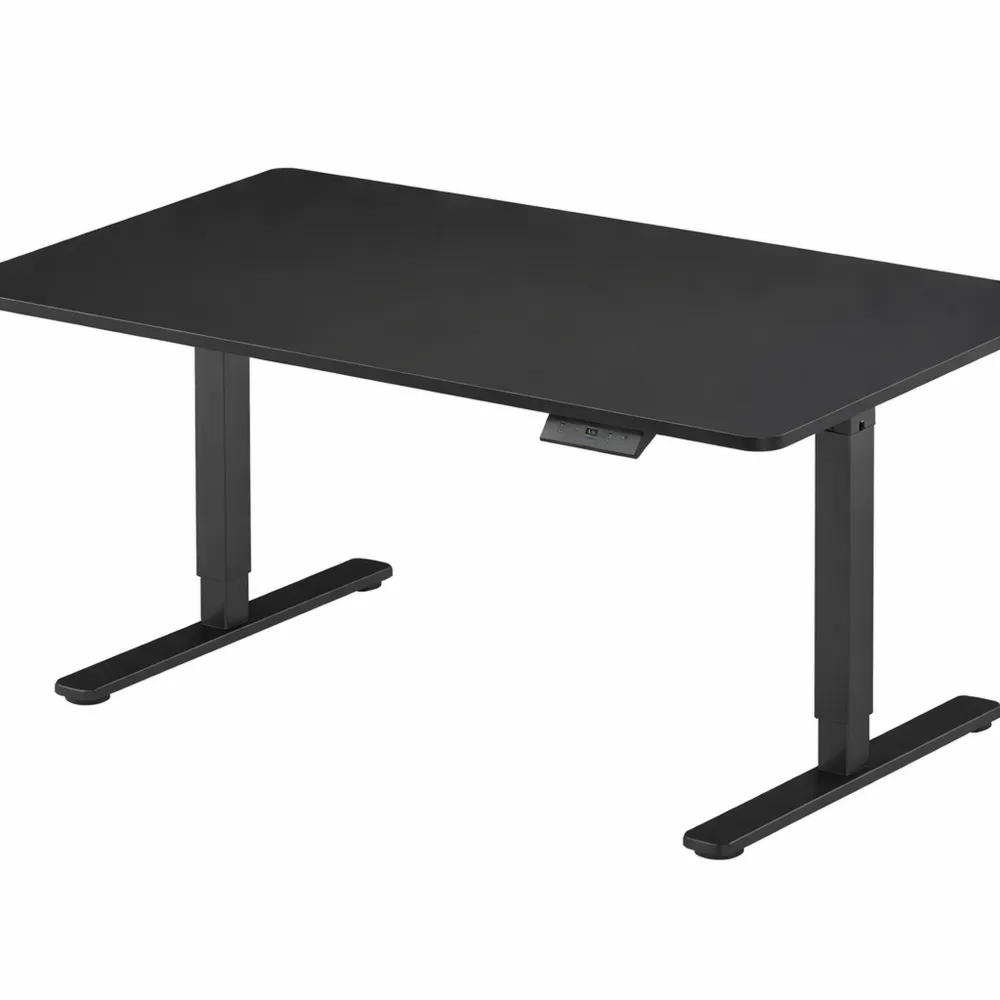 Bureau Réglable en Hauteur 200x80 cm avec Mémoires et Crochet Électrique