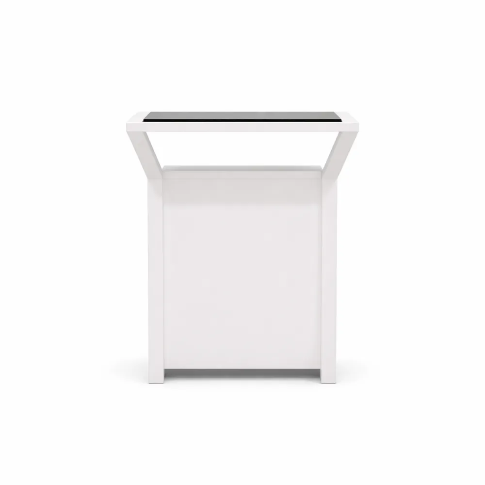 Comptoir de réception moderne avec verrous, idéal pour espaces professionnels