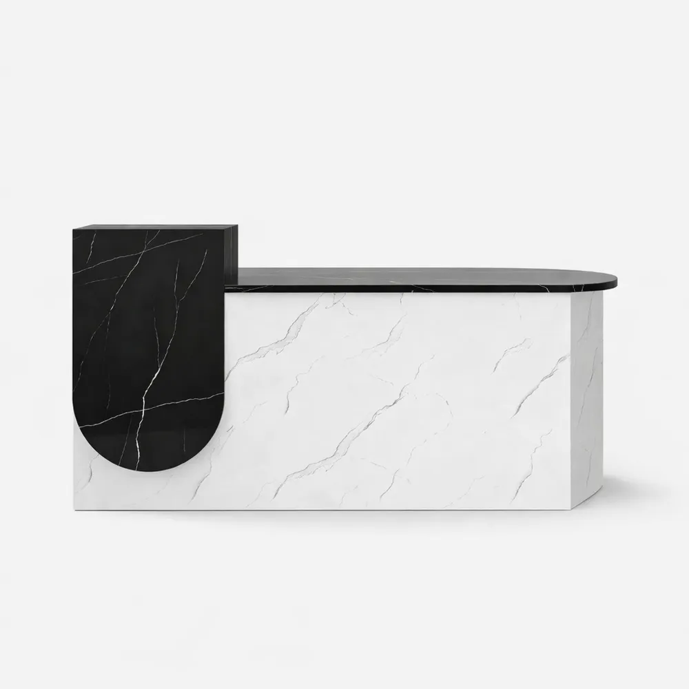 Comptoir d'accueil avec Tiroirs et Éclairage Doux, 110 cm