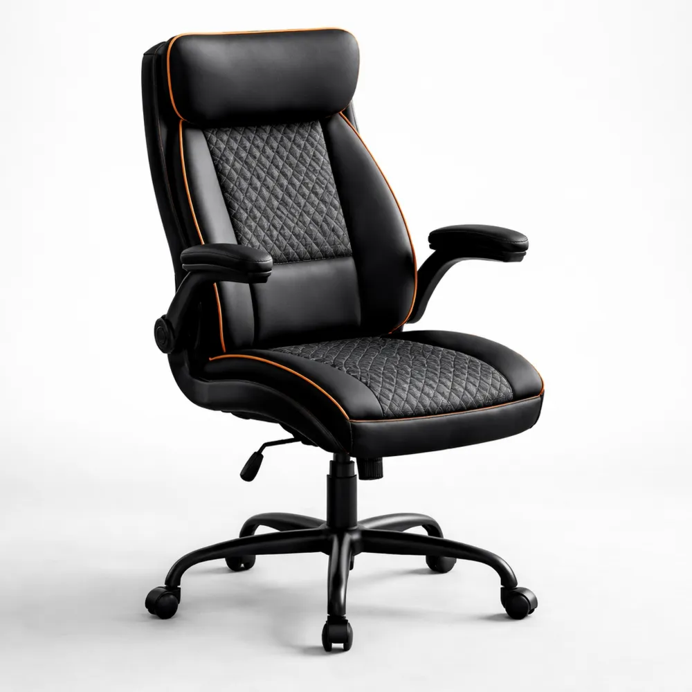 Chaise de Bureau Confort Réglable avec Accoudoirs