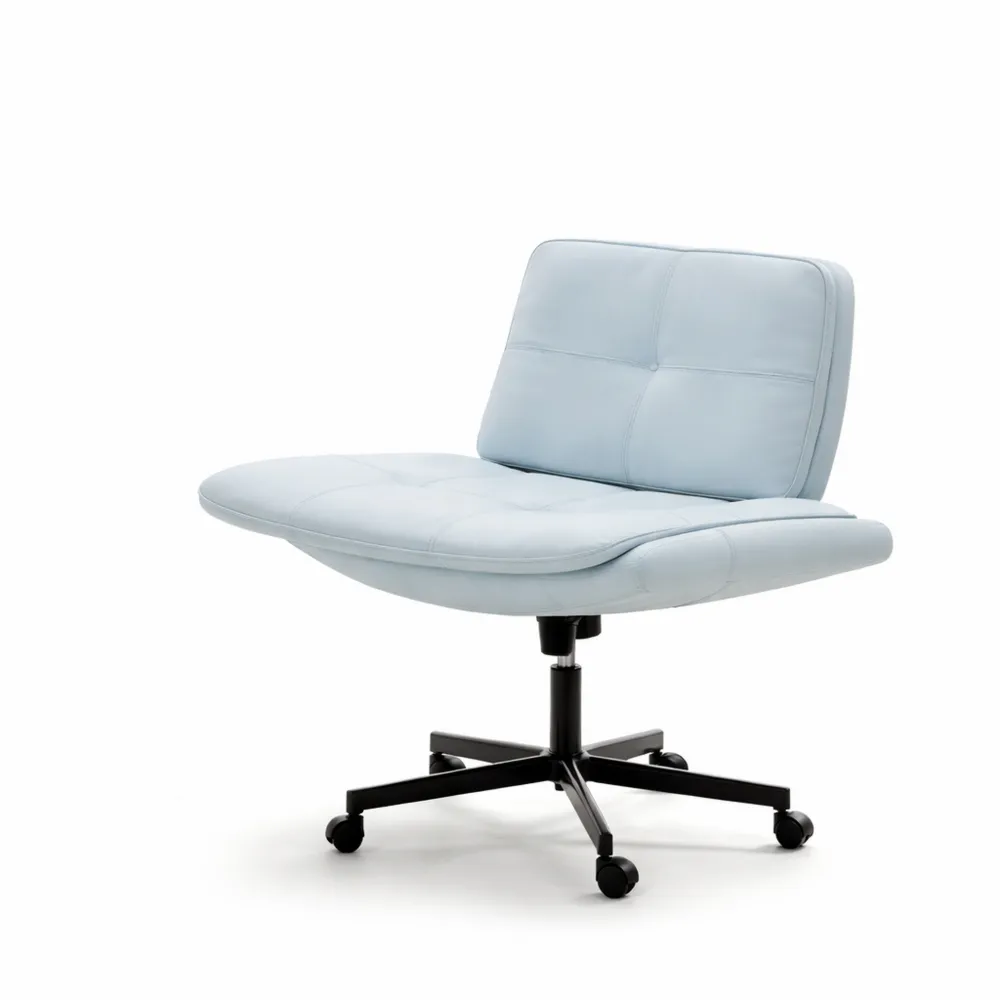 Chaise de Bureau Réglable en Hauteur avec Dossier Inclinable et Accoudoirs Ajustables