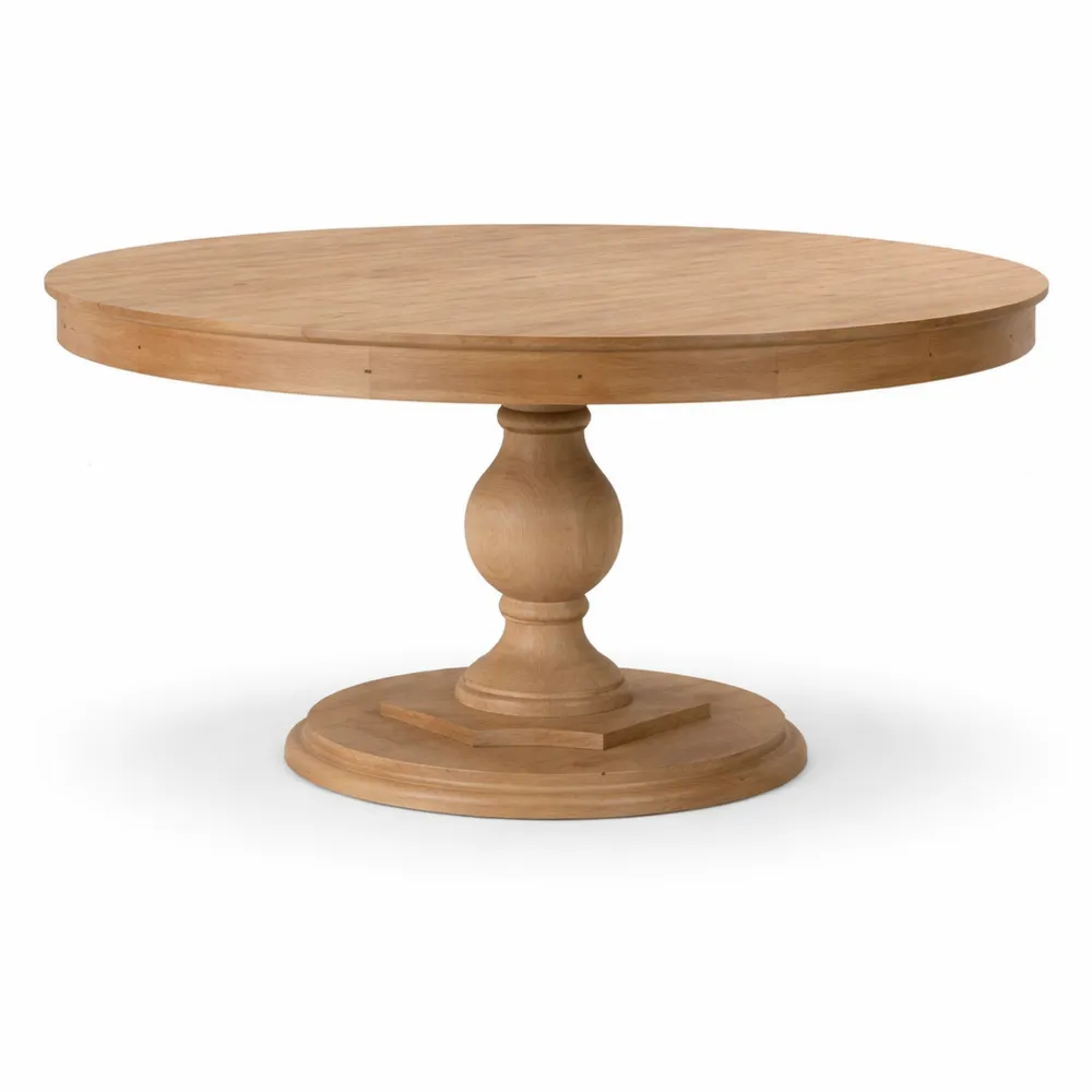 Table à Manger Ronde Extensible en Bois