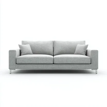 Sofá de 2 plazas - tela 180x90x82 cm - gris claro - adecuado para salón - diseño moderno-Nestmyhub