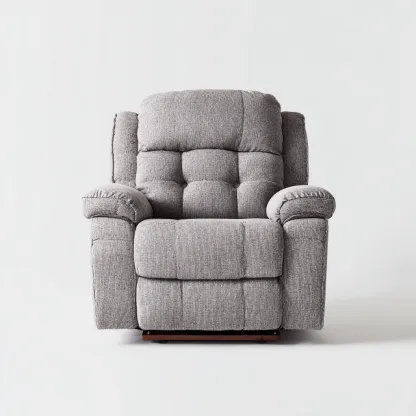 Sillón reclinable tela 98x95x100 cm - gris - estilo moderno - apto para salón-Nestmyhub