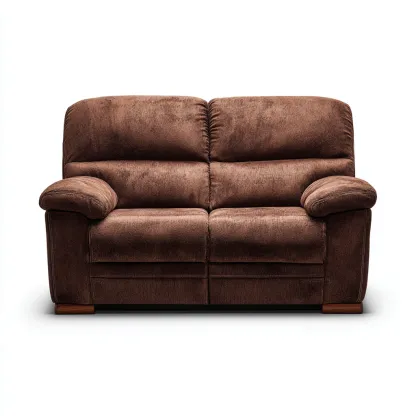 Sofá de 2 plazas - tela 175x95x90 cm - marrón - adecuado para salón - diseño moderno-Nestmyhub