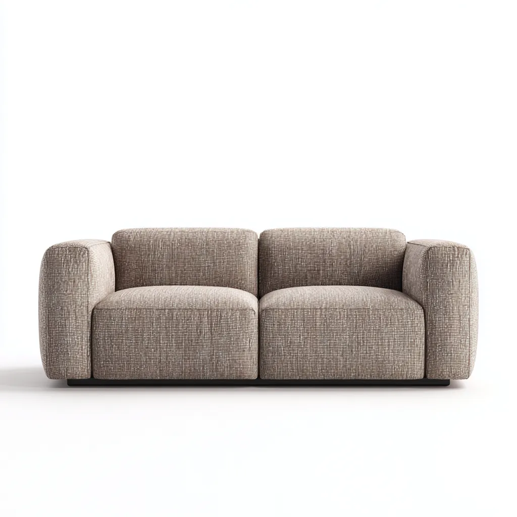 Sofá de 2 plazas - tela 178x92x78 cm - beige - adecuado para salón - diseño moderno-Nestmyhub