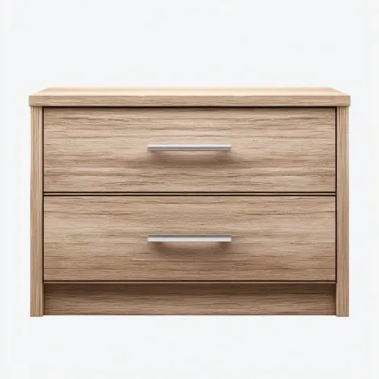 Mesita de noche madera 48x40x55 cm roble claro uso dormitorio diseño moderno-Nestmyhub
