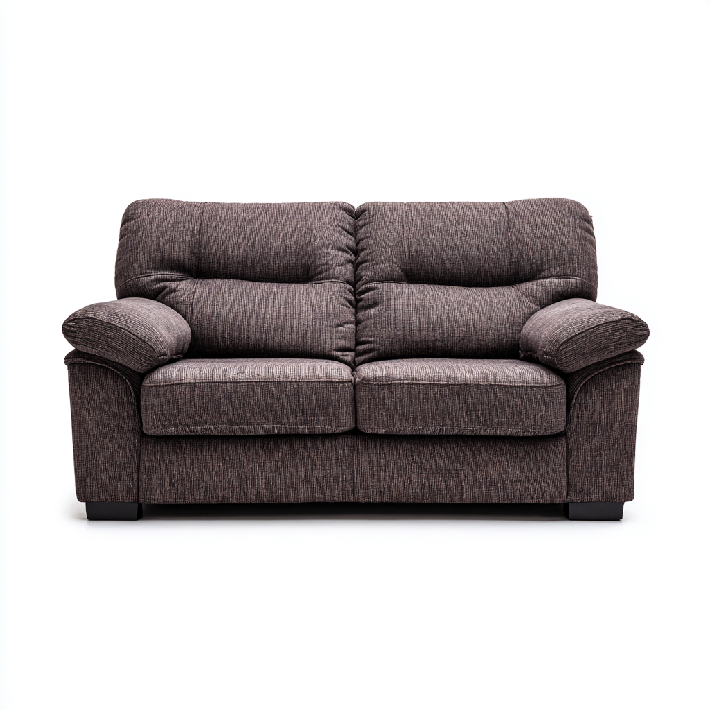 Sofá de 2 plazas - tela 175x95x90 cm - marrón oscuro - adecuado para salón - diseño moderno-Nestmyhub