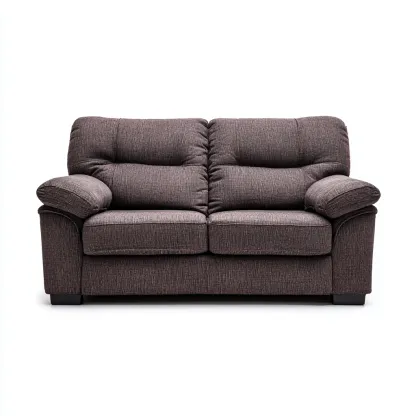 Sofá de 2 plazas - tela 175x95x90 cm - marrón oscuro - adecuado para salón - diseño moderno-Nestmyhub