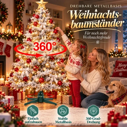 Um 360° drehbarer Weihnachtsbaumständer