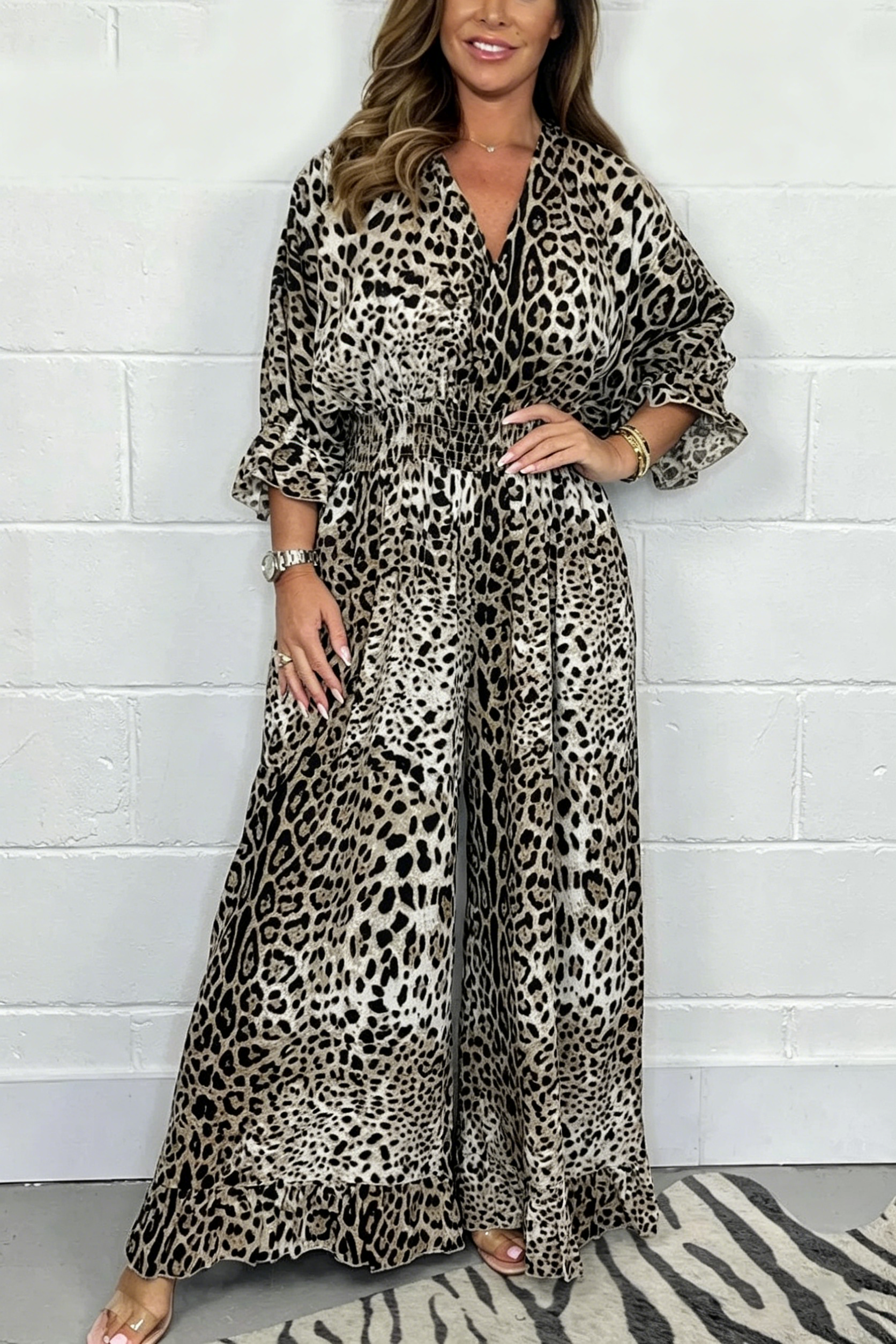 Effortless style meets all-day comfort with a flowy fit and flattering elastic waist 🐆✨（Buy 2 Free Shipping）