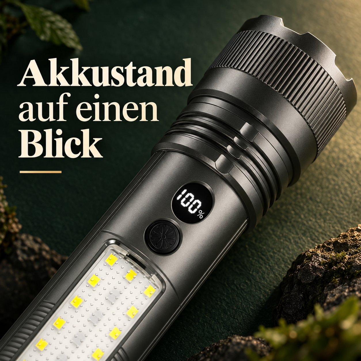 Detail der digitalen Akkuanzeige