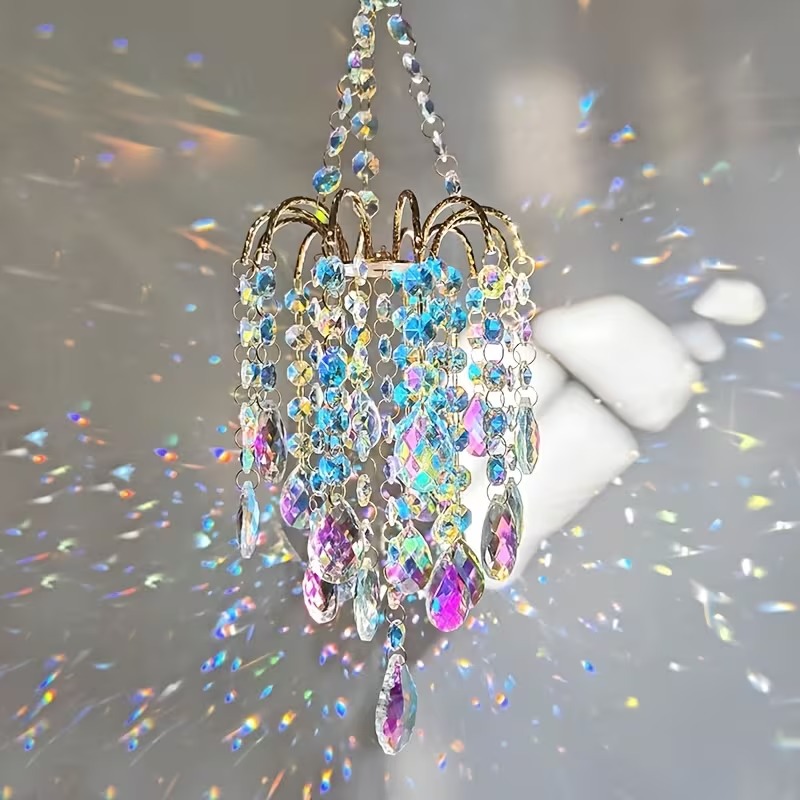 AB Crystal Waterfall Suncatcher Hanging Decor - 5