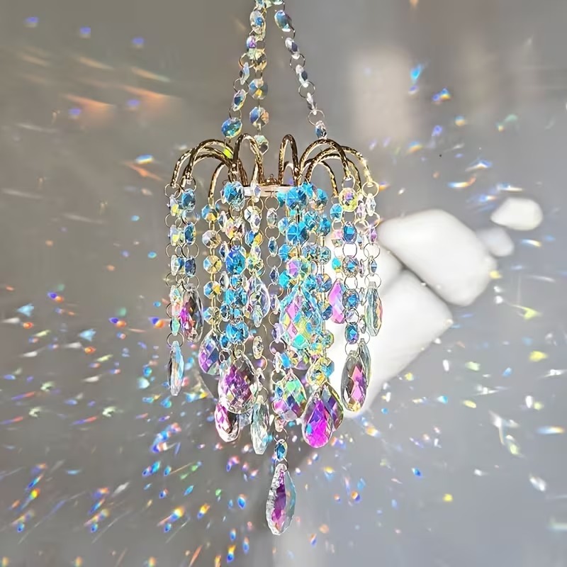 AB Crystal Waterfall Suncatcher Hanging Decor - 5