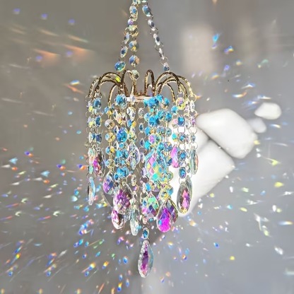 AB Crystal Waterfall Suncatcher Hanging Decor - 5