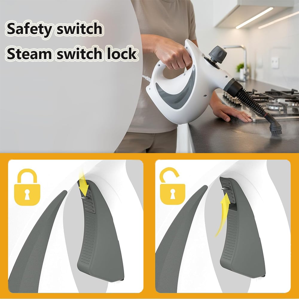 🧼 Multi-Surface Natural Steam Cleaner – Chemical-Free Deep Cleaning Power