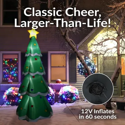 6.9 FT Lighted Inflatable Christmas Tree