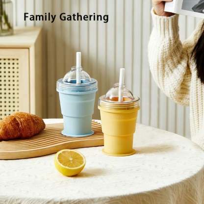 🥤 Portable Collapsible Silicone Cup & Drink Maker