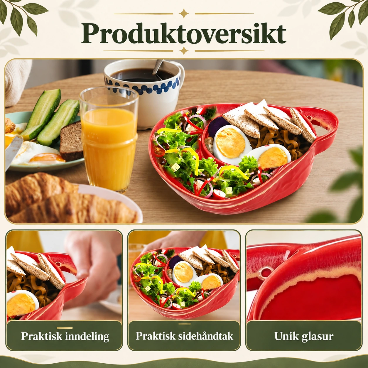 Produktoversikt og hjelp med keramikkskålen