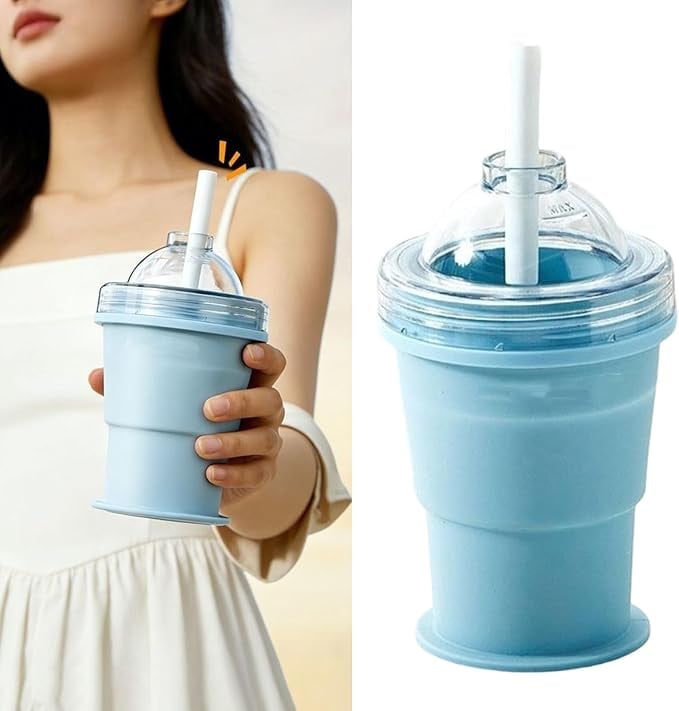 🥤 Portable Collapsible Silicone Cup & Drink Maker