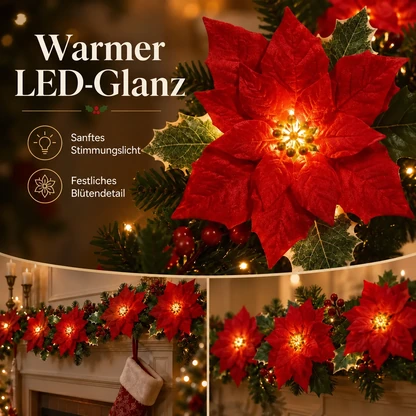 🎄✨ Weihnachtsstern-LED-Lichtergirlande