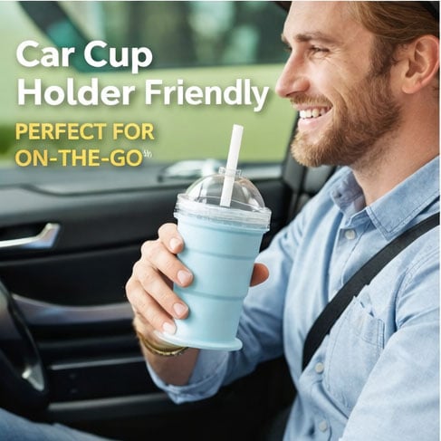 🥤 Portable Collapsible Silicone Cup & Drink Maker