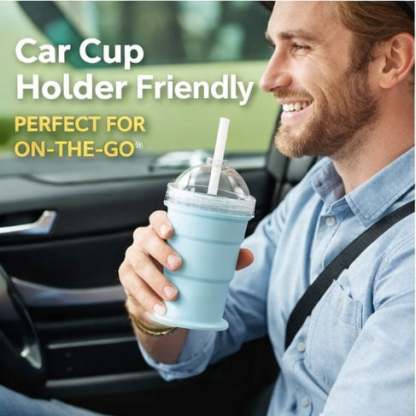 🥤 Portable Collapsible Silicone Cup & Drink Maker
