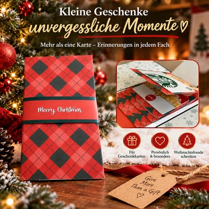 Weihnachtliches Überraschungsheft für Geschenkkarten