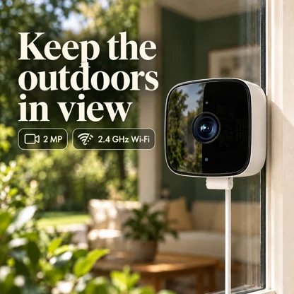 2 MP Wi-Fi Window Camera – EU Power Adapter