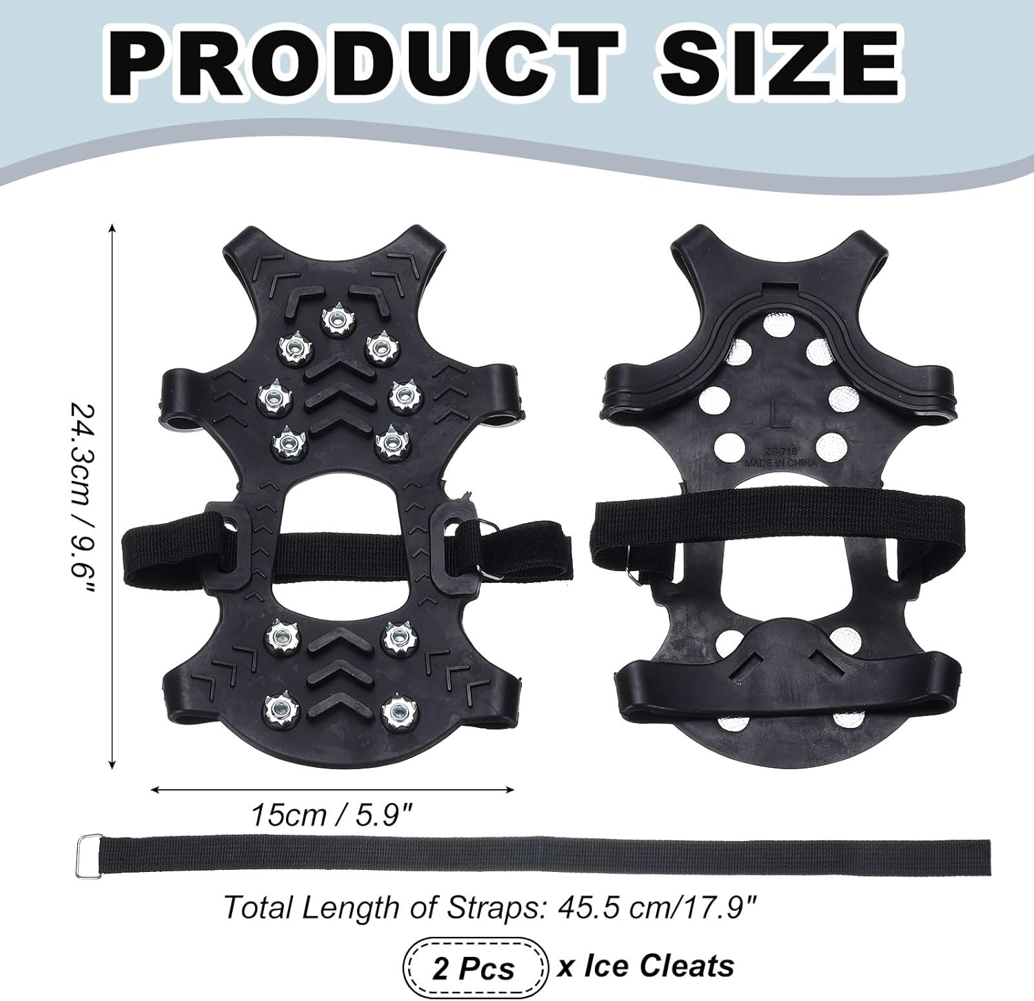 Slip-On Ice Traction Cleats