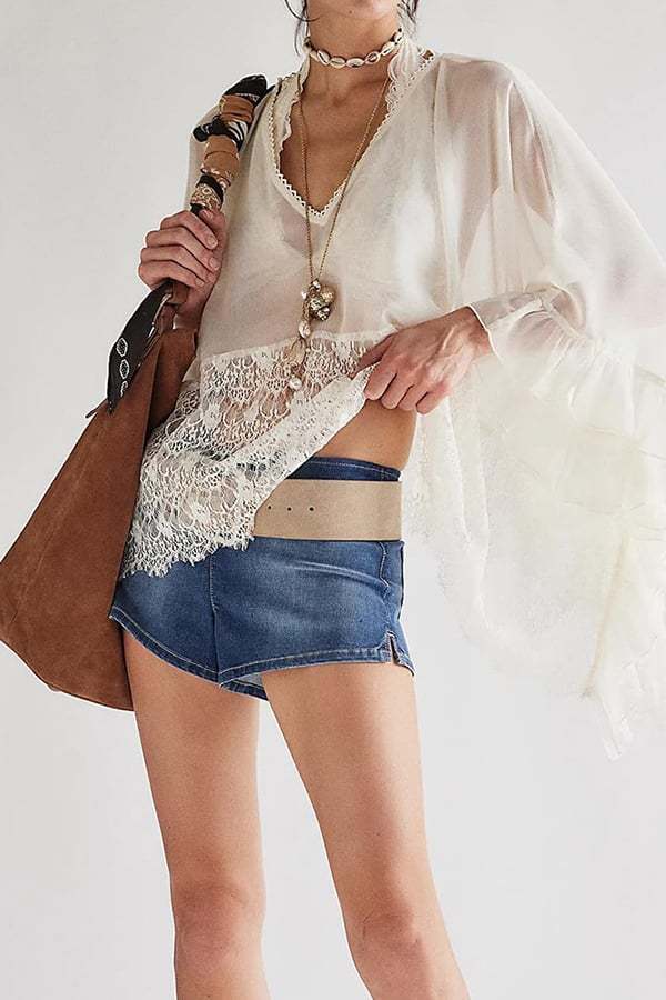 Women’s Sheer Lace Batwing Cover-Up Top（Buy 2 Free Shipping）