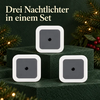 Lichtgesteuerte Steckdosen-Nachtlichter – EU-Ausführung