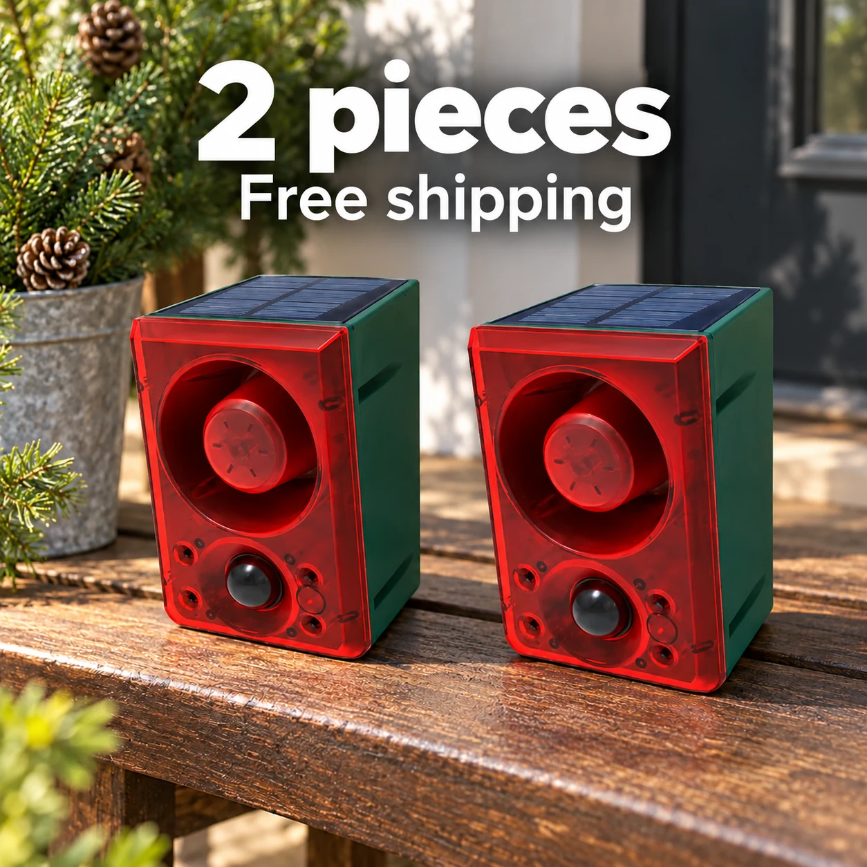 Solar Light &amp; Sound Alarm with Remote – N911N