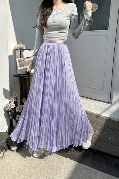 Women's Vintage Pleated Midi Skirt(Buy 2 Free Shipping)