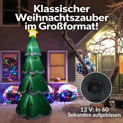 Beleuchteter aufblasbarer Weihnachtsbaum, 6,9 Fuß
