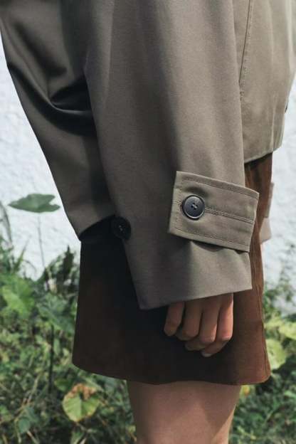 Women’s Cropped Hooded Trench Jacket (Buy 2 Free Shipping)