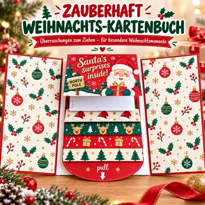Weihnachtliches Überraschungsheft für Geschenkkarten
