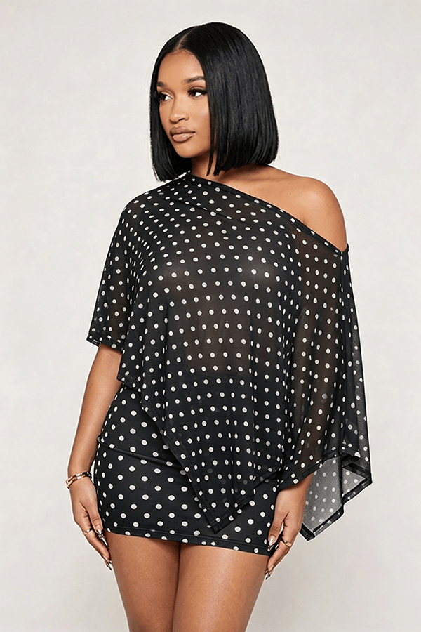Women’s Off-Shoulder Animal Print Skirt Set