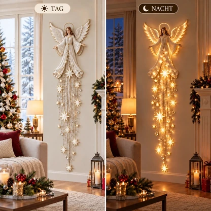 Engelssegen-Sternenfall-Wandleuchte – himmlische Weihnachts-Wanddeko