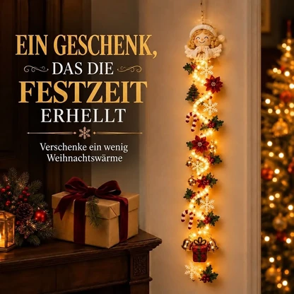 Leuchtender Weihnachts-Türhänger – beleuchtete vertikale Weihnachtsdekoration