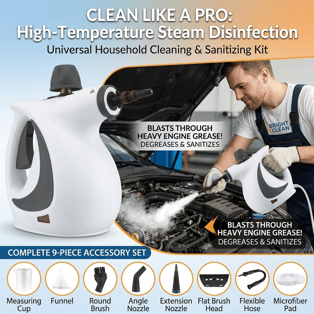 🧼 Multi-Surface Natural Steam Cleaner – Chemical-Free Deep Cleaning Power