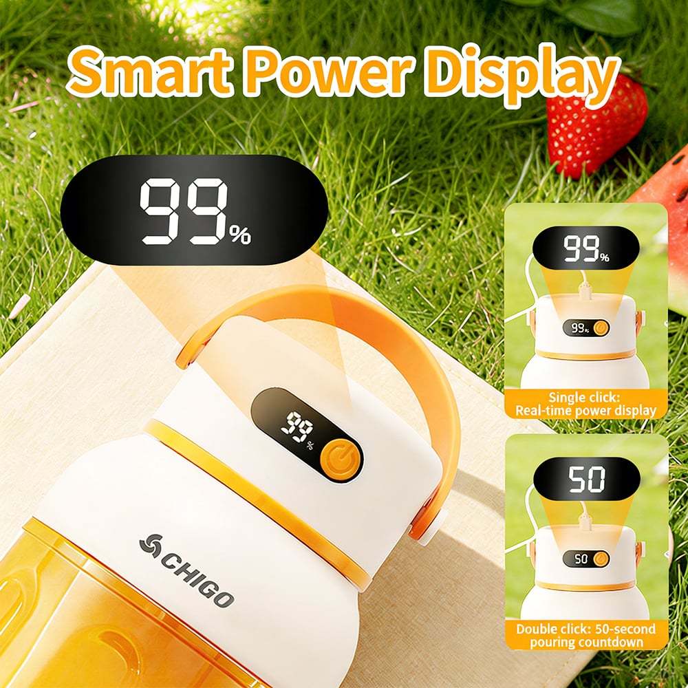 Portable Electric Juicer Cup 🥤 — Enjoy fresh, nutrient-rich smoothies anytime without cords or bulky blenders 🍓
