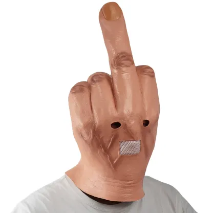 Funny Middle Finger Halloween Mask - 7
