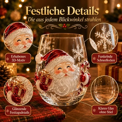 Magische Weihnachtskollektion mit 3D-Kunstgläsern