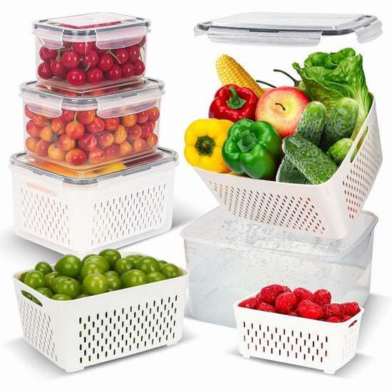 Food Storage Containers for Refrigerator Organization(3-6 PCS)